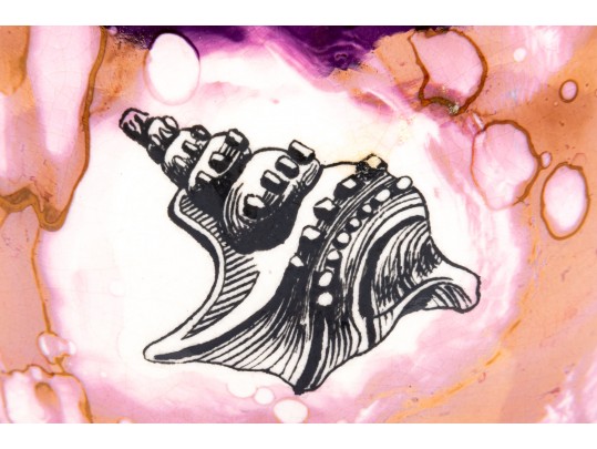 Mottahedeh Conch Shell Lustreware Pitcher