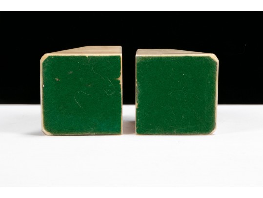 Vintage Alabaster Bookends 