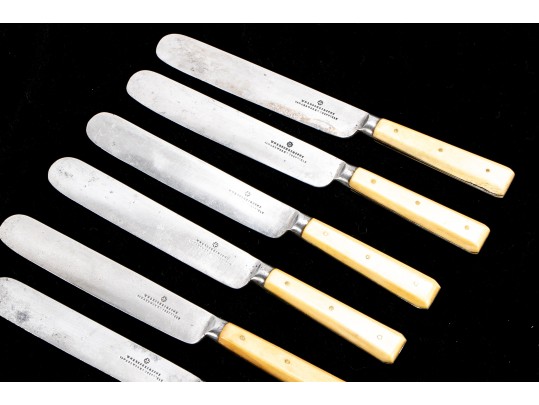 19th C. Wm. Brooks Sheffield Bone Handled Fish Set