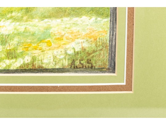 Signed Landscape Watercolor