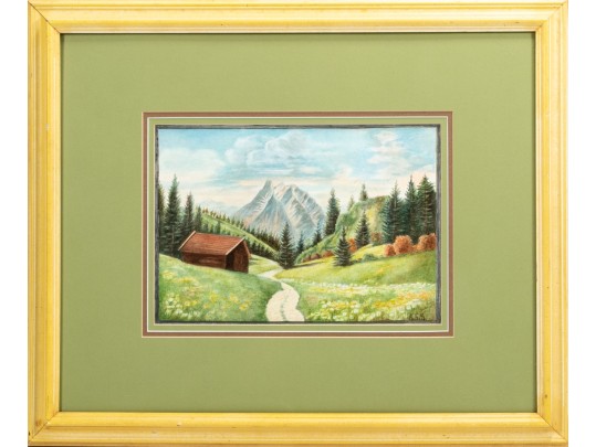 Signed Landscape Watercolor