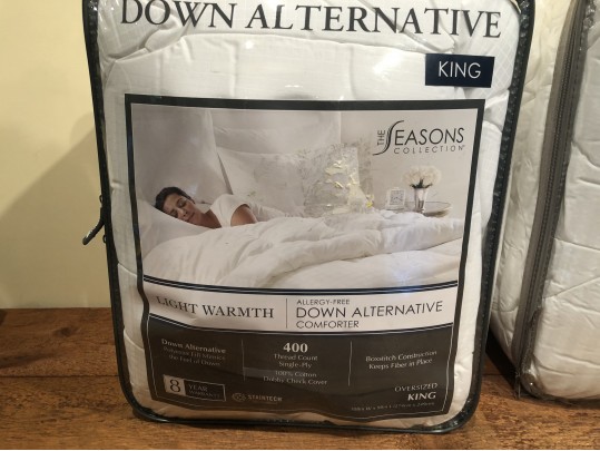 King Duvet Insert And Down Alternative Comforter