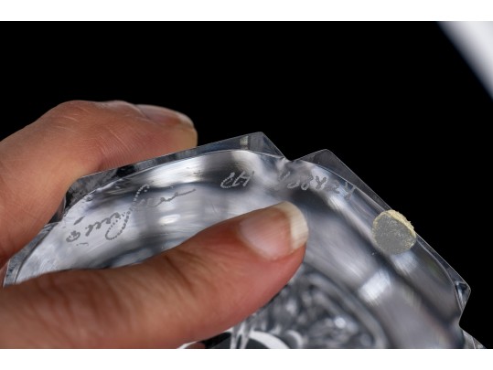 Orrefors Lars Hellsten Corona Cased Signed Vase - #40