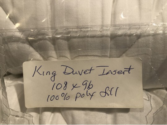 King Duvet Insert And Down Alternative Comforter