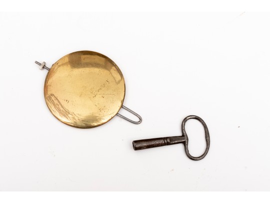 Brewster & Co. 30 Hour Clock With Pendulum And Key