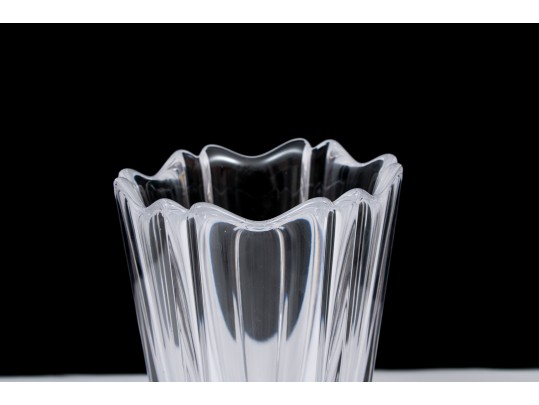 Orrefors Lars Hellsten Corona Cased Signed Vase - #40