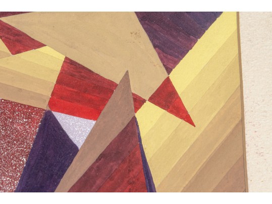 Abstract Cubist Triangle Art