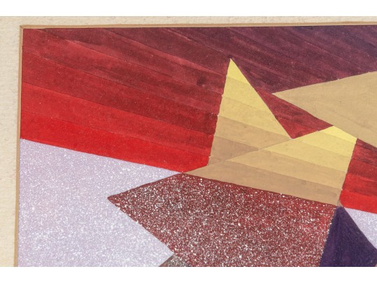 Abstract Cubist Triangle Art