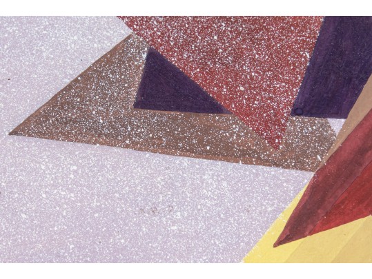 Abstract Cubist Triangle Art