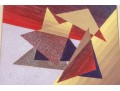Abstract Cubist Triangle Art