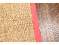 Seagrass Area Rug With Pink Cotton Twill Border, 108