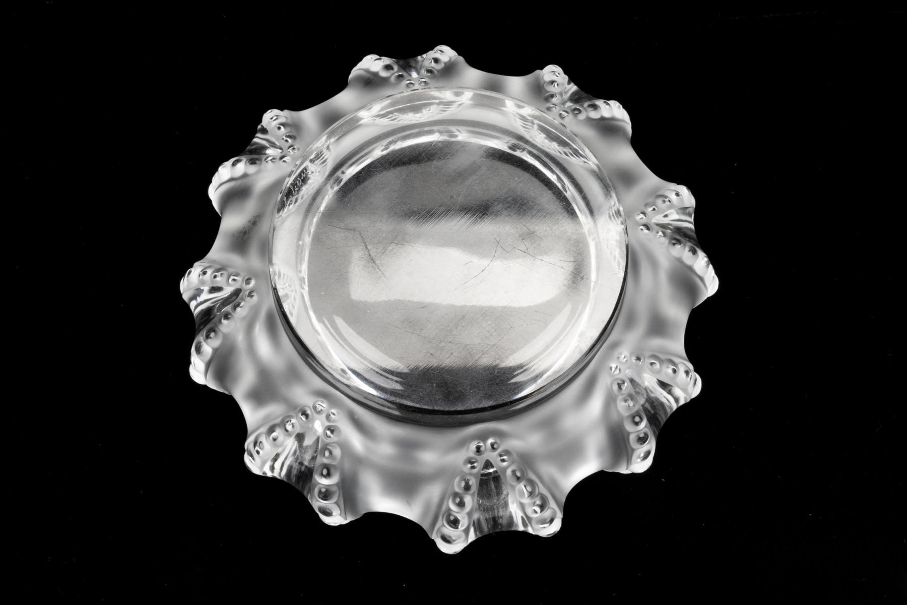 Lalique Crystal Cigar Ashtray/Bowl In 