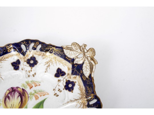 Partial Service Of 19th Century English Hand Painted China
