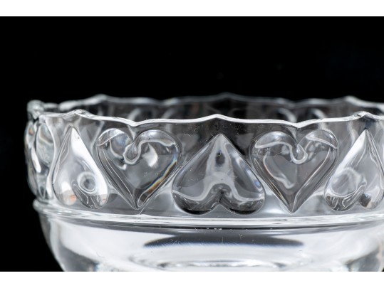 Tiffany Crystal  Heart Bowl