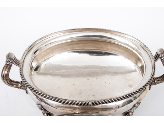 Silver Plate Lidded Serving Dish