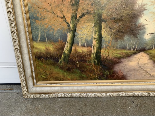 Remsen Signed Oil On Canvas Landscape