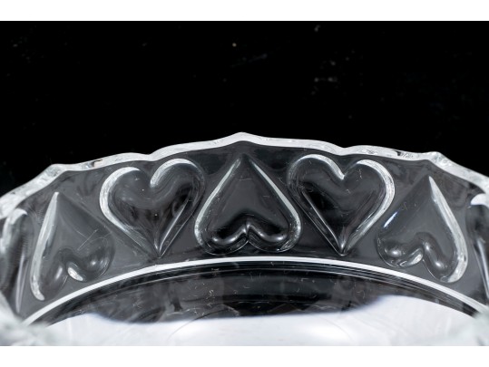 Tiffany Crystal  Heart Bowl