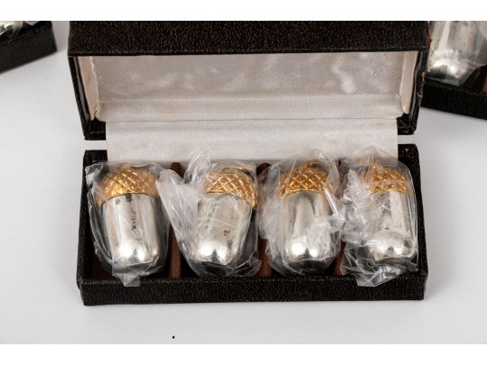 Godinger Silver-plate Individual Acorn Form Shakers