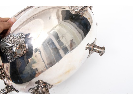 Silver Plate Lidded Serving Dish