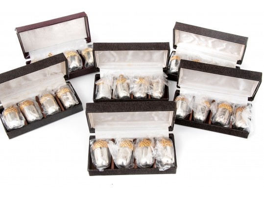 Godinger Silver-plate Individual Acorn Form Shakers