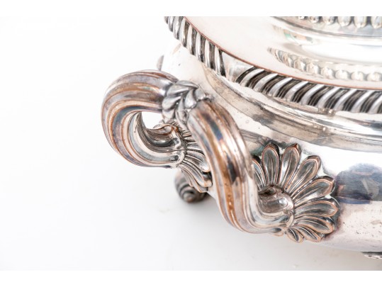 Silver Plate Lidded Serving Dish
