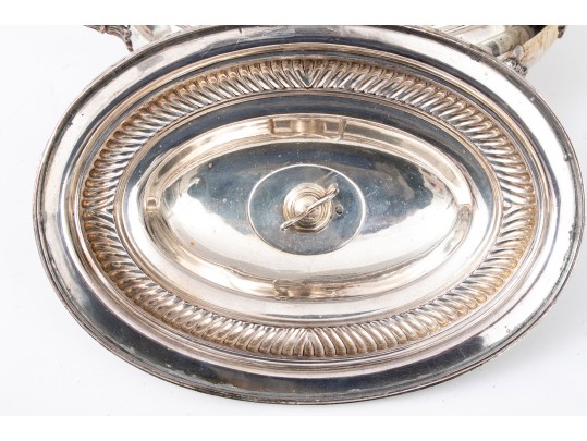 Silver Plate Lidded Serving Dish
