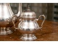 International Silver Georgian Castle Coffee Pot, Creamer And Sugar