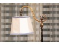 Vintage Patinated Wrought Iron Reading Lamp