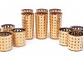  Set Of Vintage Glasses Patio Rose By Georges Briard