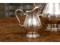 International Silver Georgian Castle Coffee Pot, Creamer And Sugar