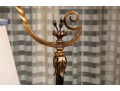 Vintage Patinated Wrought Iron Reading Lamp