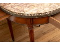 Regency Round Marble Top Side Table