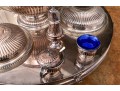 Massive Sheffield Silver Plate Lazy Susan Server