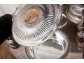 Massive Sheffield Silver Plate Lazy Susan Server