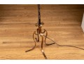 Vintage Patinated Wrought Iron Reading Lamp