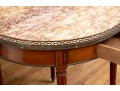 Regency Round Marble Top Side Table