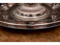 Massive Sheffield Silver Plate Lazy Susan Server