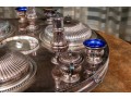 Massive Sheffield Silver Plate Lazy Susan Server