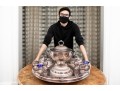 Massive Sheffield Silver Plate Lazy Susan Server