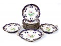 Partial Service Of 19th Century English Hand Painted China