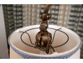 Vintage Patinated Wrought Iron Reading Lamp