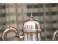 International Silver Georgian Castle Coffee Pot, Creamer And Sugar