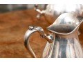 International Silver Georgian Castle Coffee Pot, Creamer And Sugar