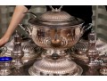 Massive Sheffield Silver Plate Lazy Susan Server