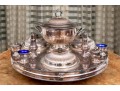 Massive Sheffield Silver Plate Lazy Susan Server