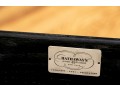Hathaway's Ebonized Chinoiserie Side Table With Glass Top