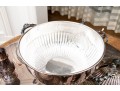 Massive Sheffield Silver Plate Lazy Susan Server