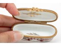 Oval Hand Painted Limoges Box