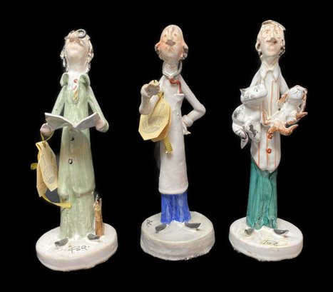 3 PC COLLECTION OF ITALIAN SCULPTURES BY CESARE POLI