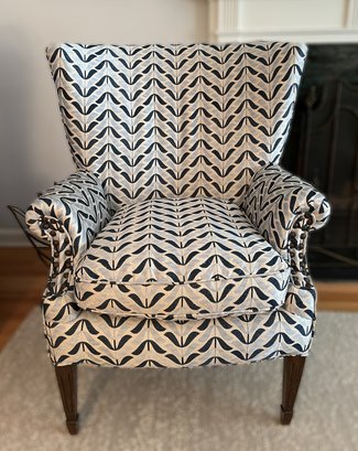 HIGH BACK UPHOLSTERED ACCENT CHAIR